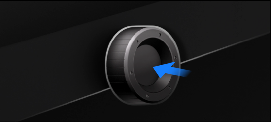 Press interaction: push button activates function