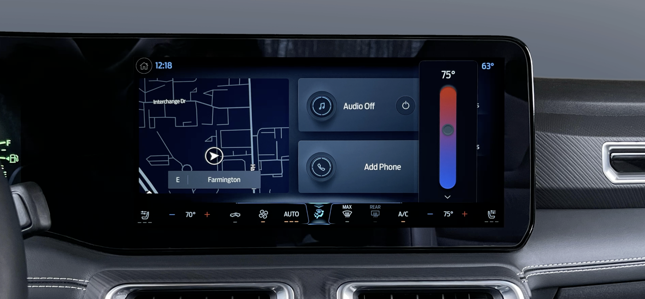 Production climate control screen showing a limited drag zone