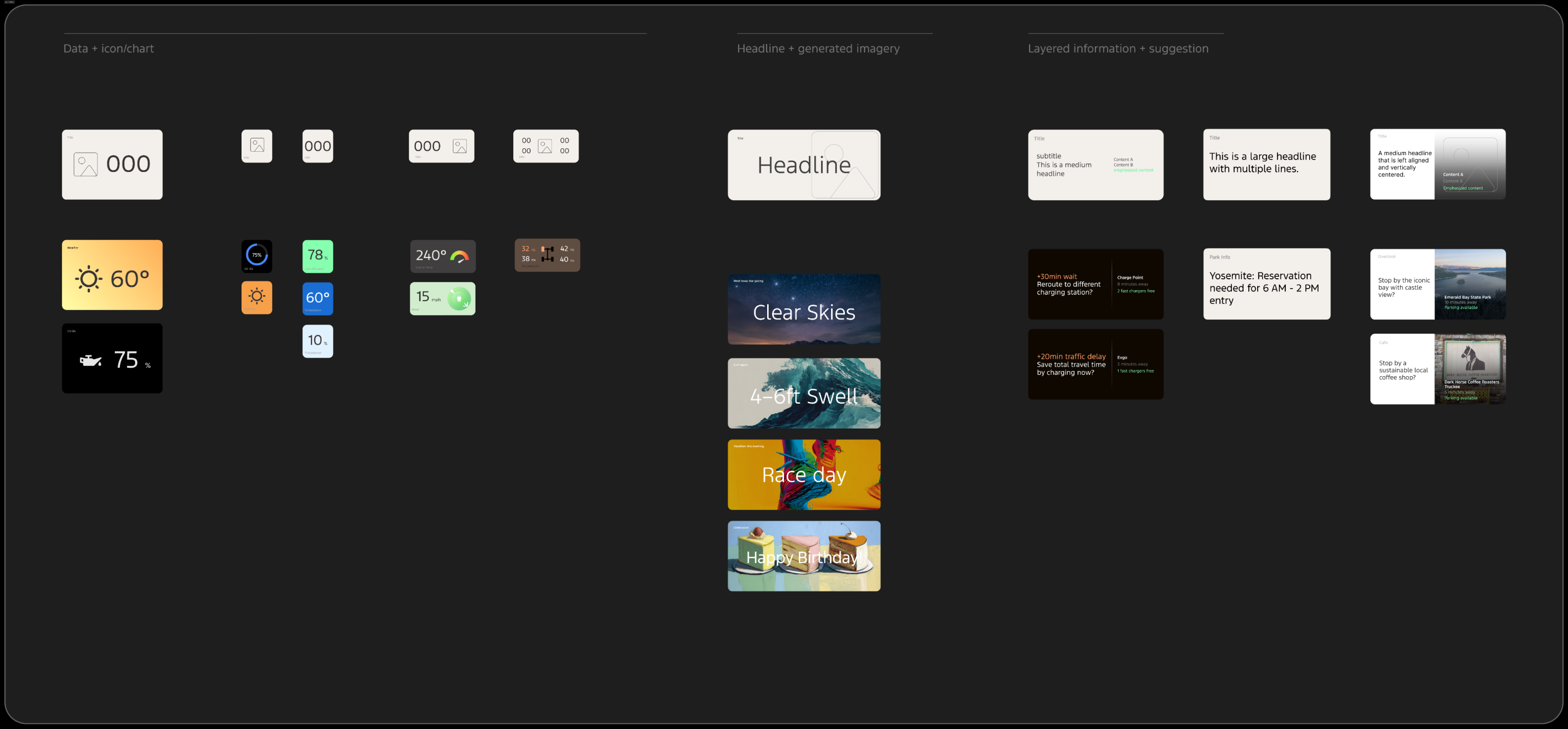 Reusable layout patterns