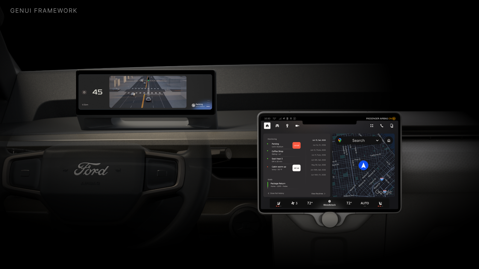 In-cabin vision: second view of the unified cabin experience