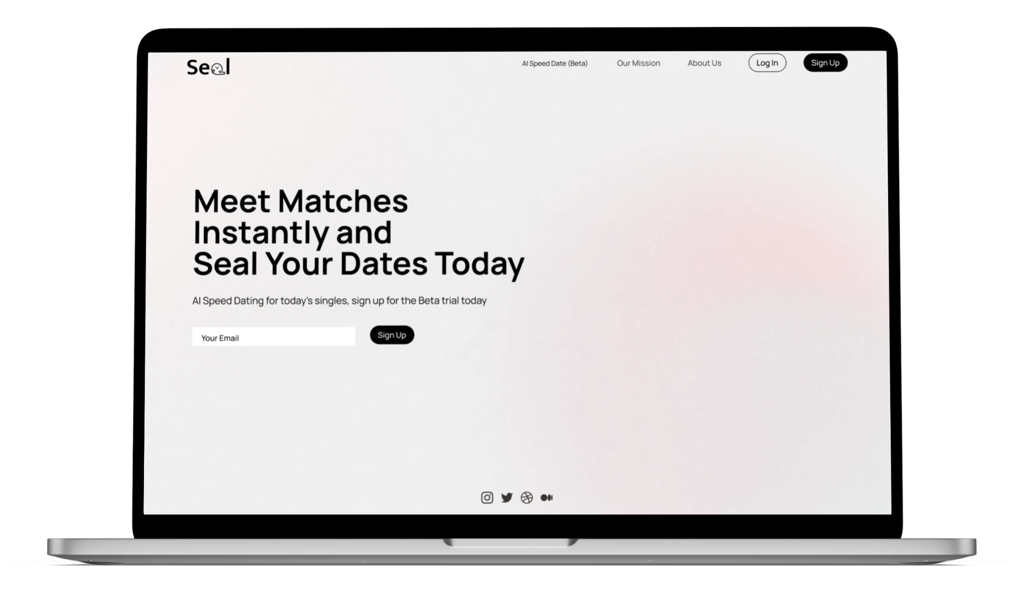 Seal landing page: Meet Matches Instantly and Seal Your Dates Today